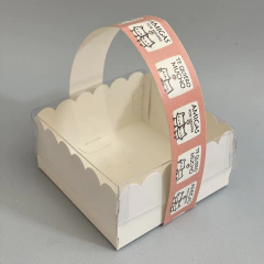 Mini Pack x 6 u AMIGOS GATITA ROSA (10x10x5 cm) CON tapa transparente - comprar online