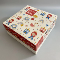 Mini Pack x 2 u OPEN 7 + divisiones - PRINCESAS - DIA DEL NIÑO (25x25x7cm) CAJA SORPRESA DIA DEL NIÑO - wincopack