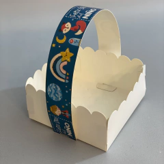 Mini Pack x 6u CANASTITAS EL PRINCIPITO (12x12x5 cm) SIN TAPA - DIA DEL NIÑO