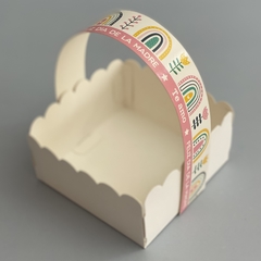 Pack x 6 u MAMÁ 04 - CANASTITAS (10x10x5 cm) sin tapa MAMÁ ARCOIRIS