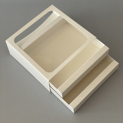 Imagen de MINI PACK x 2 u CAJONERA DOBLE CON VISOR CUADRADO (17x17x6.5 cm) BOMBONES /CHOCOLATES - Nuevo !