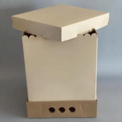 MINI PACK x 2 u DRIP BOX 32 CLASS TAPA SIMPLE CARTULINA CLASS (25x25x32 cm) Nueva! color natural en internet