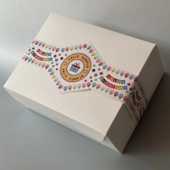 MINI PACK x 2 u DELY 30 sin visor (30x22x10 cm) con faja Ilustrada "Feliz Cumple - Globos" - comprar online