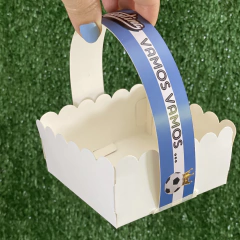 Mini Pack x 6 u CANASTITAS ARGENTINA 01 (10x10x5 cm) sin tapa DISEÑO ARGENTINA - wincopack