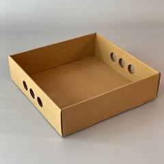 Pack x 6 u BANDEJA KRAFT 25 (25x25x7 cm)