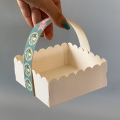 MINI PACK x 6 u PASCUA CELESTE - CANASTITAS (12x12x5 cm) sin tapa en internet
