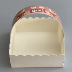 MINI Pack x 6 u CANASTITAS MAMÁ 02 (12x12x5 cm) SIN TAPA - DIA DE LA MADRE en internet