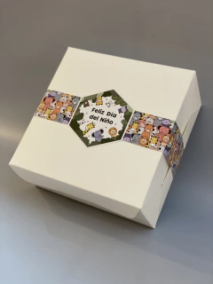 MINI PACK x 2 u DELY 22 sin visor (22x22x10 cm) con Faja Ilustrada "Animales de la Selva" - comprar online