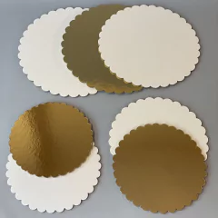 Pack x 2 u DISCO BLANCO 30 cm REFORZADO CON ONDAS
