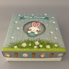 Mini Pack 2 Mitades Huevo PASCUAS 12 cm + 4 PETALOS TRUFA blancos - Pack x 2 u PASCUAS 01 - OPEN S - MH2 TR blancos (20x20x7.5 cm) con 4 PETALOS BLANCOS PARA TRUFAS / FERREROS - tienda online