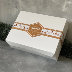 MINI PACK x 2 u DELY 30 sin visor (30x22x10 cm) con faja Ilustrada NAVIDEÑA Oro & Plata en internet