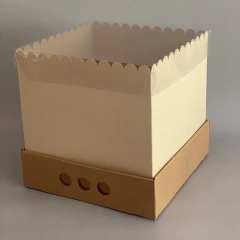 MINI PACK x 2 u DRIP BOX 25 laterales CLASS (25x25x25 cm) - Nuevo ! Laterales Class color natural - wincopack