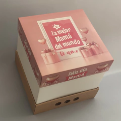 MINI PACK x 2 u DRIP BOX 25 - MAMÁ 02 (25x25x25 cm) DIA DE LA MADRE - Nuevo ! en internet