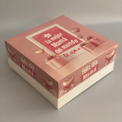 MINI Pack x 2 u MAMÁ 02- MTAR - DIA DE LA MADRE (25x25x11 cm) CAJA DESAYUNOS / TORTAS - wincopack