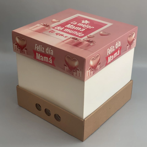 MINI PACK x 2 u DRIP BOX 25 - MAMÁ 02 (25x25x25 cm) DIA DE LA MADRE - Nuevo !