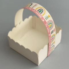 MINI Pack x 6 u CANASTITAS MAMÁ 04 (12x12x5 cm) SIN TAPA - DIA DE LA MADRE - comprar online