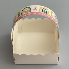 Pack x 6 u MAMÁ 04 - CANASTITAS (10x10x5 cm) sin tapa MAMÁ ARCOIRIS en internet