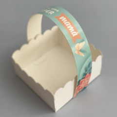 MINI PACK x 6 u MAMÁ 03 - CANASTITAS (10x10x5 cm) sin tapa - Nuevo !