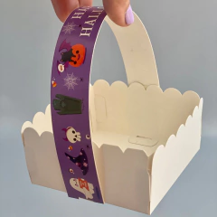 Pack x 6 u HALLOWEEN 02 (12x12x5 cm) SIN TAPA - HALLOWEEN