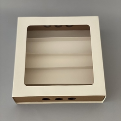 Pack x 2 u BANDEJA CON FUNDA BF 25 V + DIVISIONES PLEGABLES (25x25x 7 cm) CAJA DEGUSTACION / DESAYUNOS / PETIT FOURS en internet