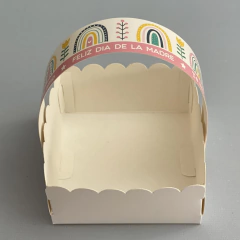 MINI Pack x 6 u CANASTITAS MAMÁ 04 (12x12x5 cm) SIN TAPA - DIA DE LA MADRE - wincopack
