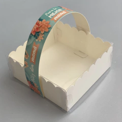 MINI Pack x 6 u CANASTITAS MAMÁ 01 (12x12x5 cm) CON TAPA - DÍA DE LA MADRE