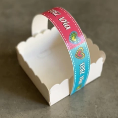 Mini Pack x 6 u CANASTITAS CORAZONES FUXIA (10x10x5 cm) sin tapa