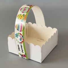 MINI PACK 6u CANASTITA Pascua Multicolor (10x10x5 cm) sin tapa - wincopack