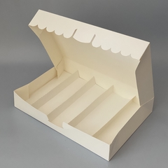 Pack x 2 u Modelo DONUTS con DIVISIONES (29.5x20.5x5 cm) sin visor (Modelo DONUTS + DIV)