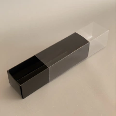 MINI PACK x 2 u MAC F6 NEGRA LAMINADA (21x5x5 cm) PARA 6 MACARONS PREMIUM - Nuevo ! en internet