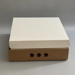 MINI PACK x 2 u MID BOX 12 TAPA SIMPLE CARTULINA BLANCA (30x30x12cm) - wincopack