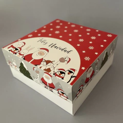 Pack x 2 u FELIZ 01 - MTAR + DIVISIONES - PAPA NOEL (25x25x 11 cm) MESA DULCE NAVIDEÑA - tienda online