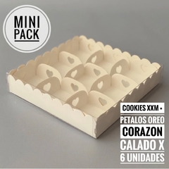 MINI PACK x 2 u COOKIES XXM + 9 PETALOS OREO (15x15x3 cm) para OREOS o MACARONS Nuevo!