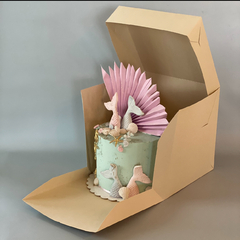 Nuevo! MINI PACK x 2 u Q BOX 20 CLASS (20x20x20 cm) CAJA PARA TORTAS / MINI DRIP Nueva! - tienda online