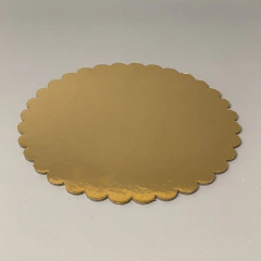Pack x 2 u DISCO DORADO 15 cm REFORZADO con ondas - wincopack