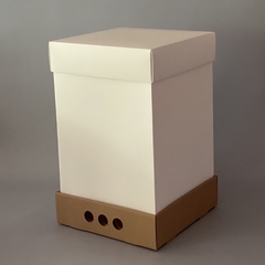 MINI PACK x 2 unidades DRIP BOX 40 TAPA CARTULINA BLANCA sin visor (25x25x40 cm) - Nuevo ! - comprar online