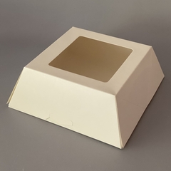 PACK x 2 u FL-VISOR RECTO LARGE (22x22x8 cm) TARTAS/TORTAS/DESAYUNOS - wincopack