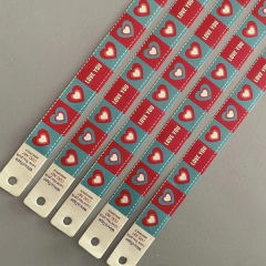 PACK x 10 WINCOTAPES A87 LOVE YOU PINK Guardas Decorativas Autoadhesivas 44 cm largo x 2 cm ancho