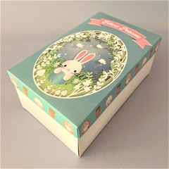 Mini Pack 2 Mitades de Huevo PASCUAS 12 cm - Pack x 2 u PASCUAS 02 - OPEN L MH2 (25x15x11 cm) (cajas Altas, podes colocar GOLOSINAS ) - wincopack