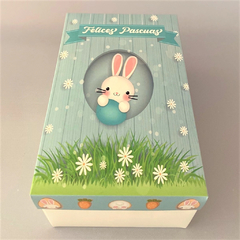 Mini Pack Medio Huevo PASCUAS 18 cm - Pack x 2 u PASCUAS 01 - OPEN L H3 (Caja alta, podes colocar golosinas) (25x15x11 cm) con ranura para cucharita - comprar online