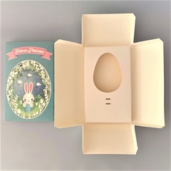 Mini Pack Medio Huevo PASCUAS 15 cm - Pack x 2 u PASCUAS 02 - OPEN L H1 (25x15x11 cm) (Cajas altas, podes colocar GOLOSINAS)