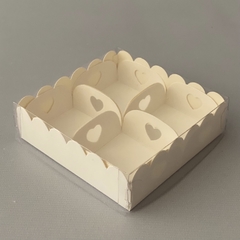 MINI PACK x 2 u MAC 4 + 4 PETALOS OREO (10x10x3 cm) PARA 4 OREOS o MACARONS - Nuevo ! - comprar online