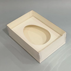 Mini Pack Medio Huevo PASCUAS 12 cm - Pack x 2 u MH (16x11x5 cm) sin ranura de cucharita
