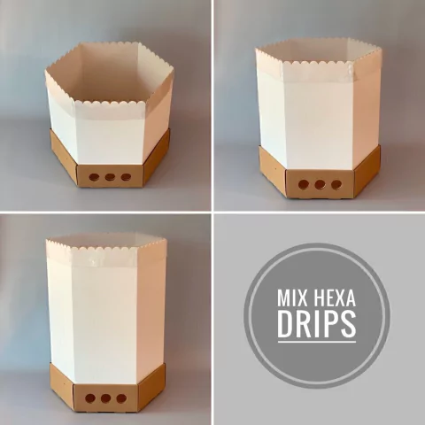 MIX DE HEXA DRIPS (2 HEXA DRIP 25 + 2 HEXA DRIP 32 + 2 HEXA DRIP 40)