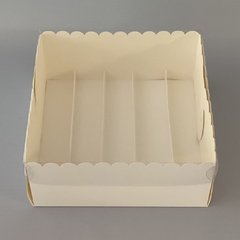 Pack x 2 u MTAR+ DIVISIONES PLEGABLES (25x25x 11 cm) CAJA DEGUSTACION / PETIT FOURS / DESAYUNOS en internet
