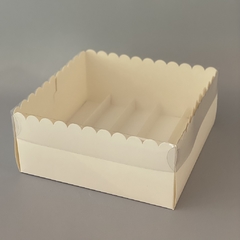 Pack x 2 u MTAR+ DIVISIONES PLEGABLES (25x25x 11 cm) CAJA DEGUSTACION / PETIT FOURS / DESAYUNOS - wincopack