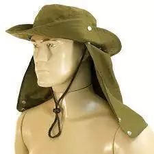 CHAPEU AUSTRALIANO COM PROTEÇÃO DE PESCOÇO
