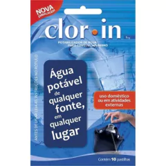 Purificador de Água Clorin 1mg Envelope com 10 pastilhas