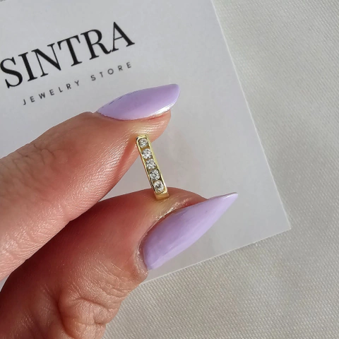 Argollita Lecce 9 mm Gold (Unidad)