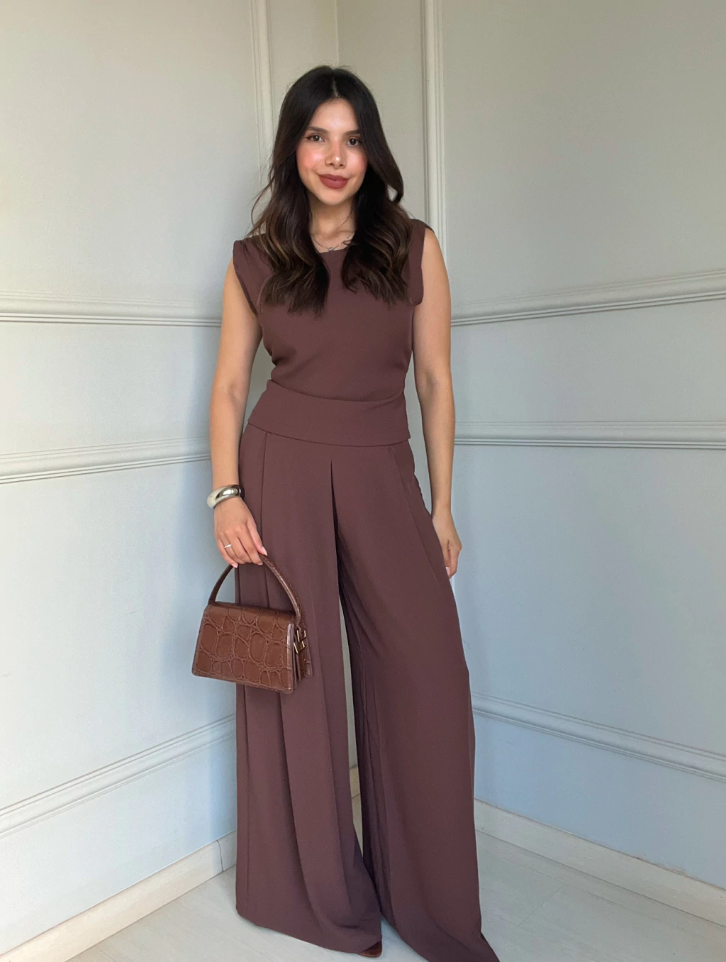 CALÇA STELLA MARROM